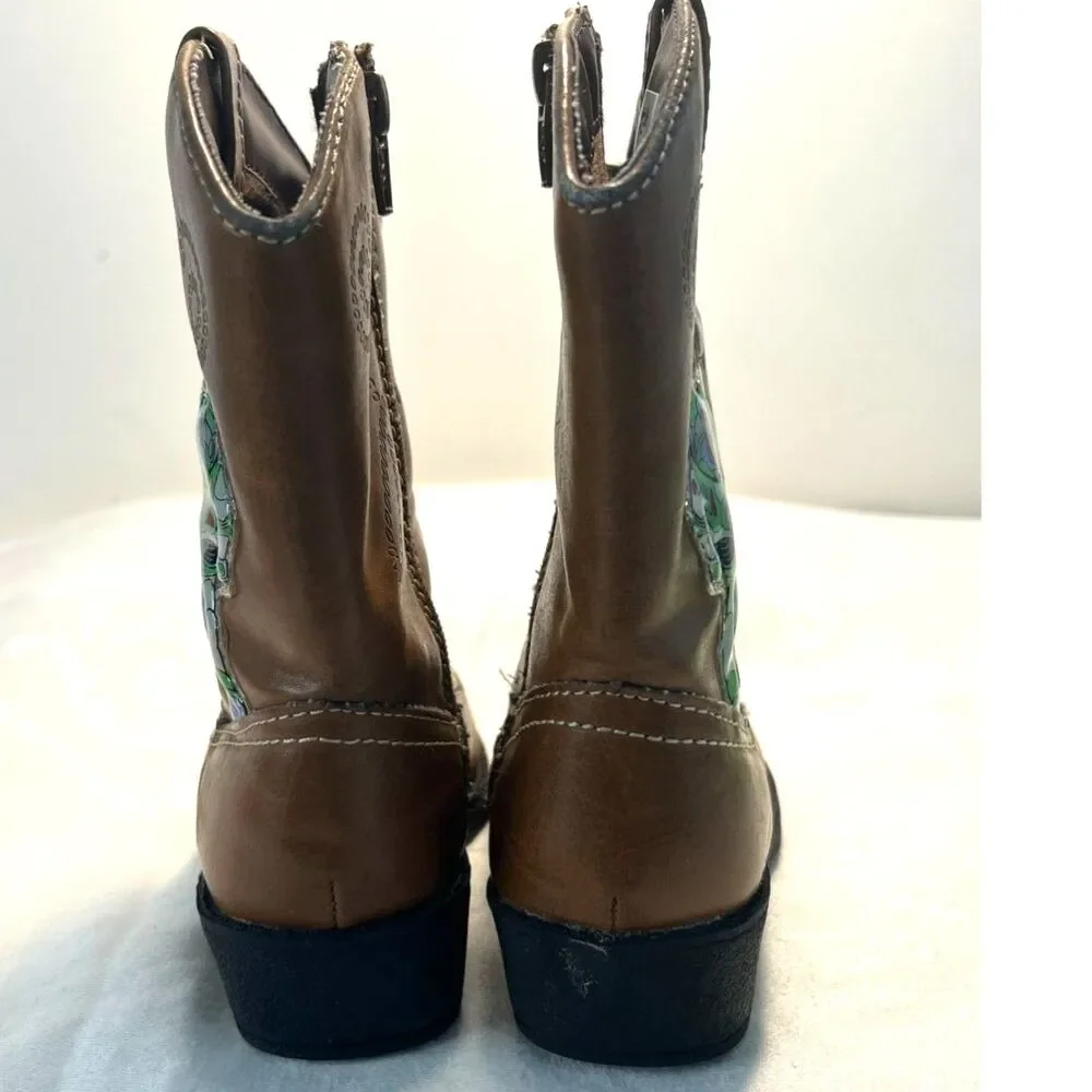 Disney Pixar Rare Toy Story 3 Rodeo Cowboy Boots Woody Buzz Sz 7 Toddler